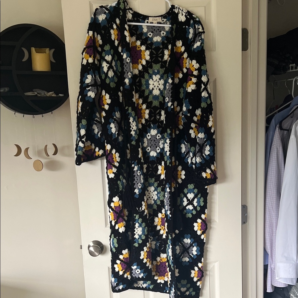 Elan Multicolor Floral Cardigan